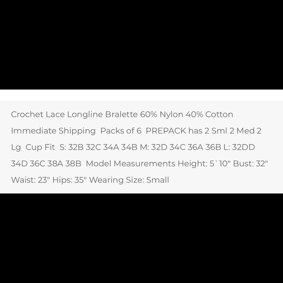 🌞NWT White Lace Bralette - Picture 4 of 5